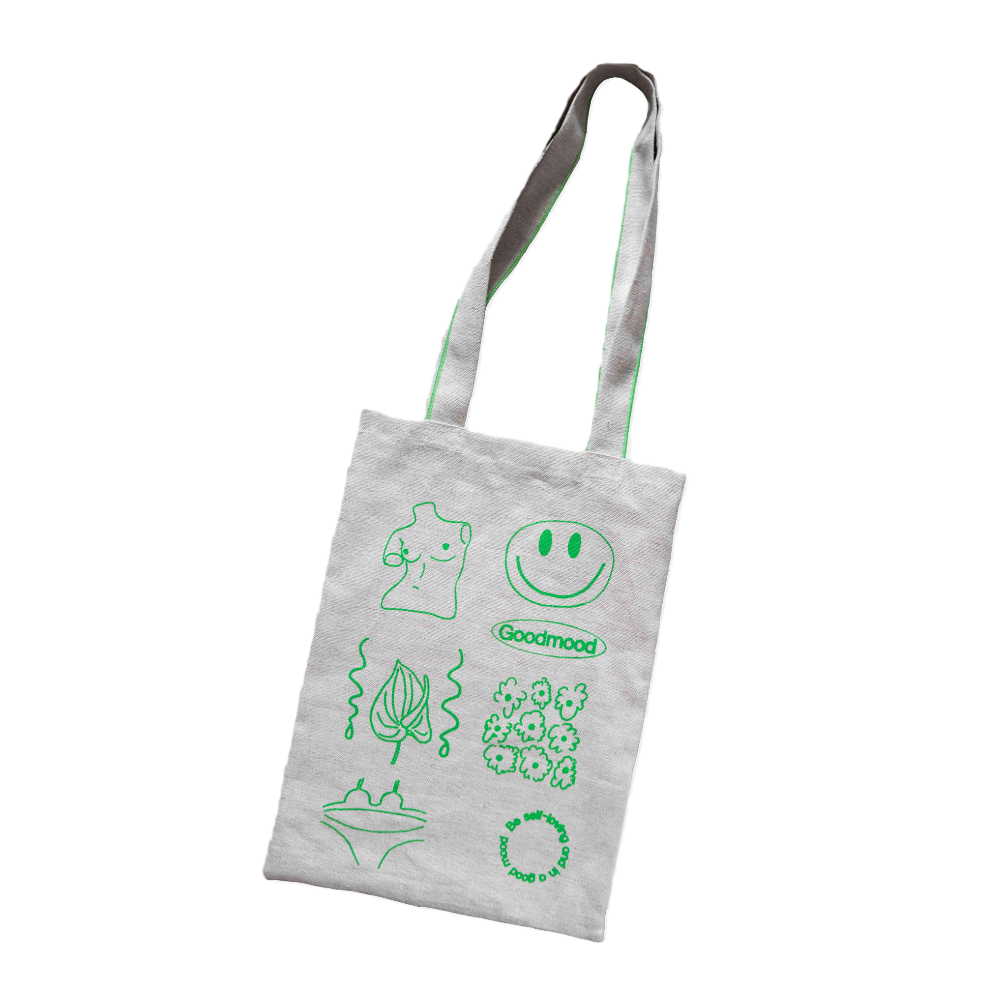 Linen mini bag / green -Goodmood-